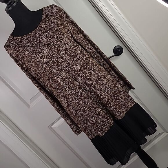 Michael Kors Dark Camel Basics Shirt Dress - Picture 1 of 12